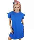 Bawełniana prosta sukienka z falbankami